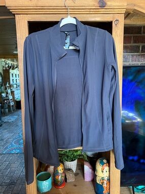 VOGO Athletica Women's Charcoal Gray Open-Front Jacket